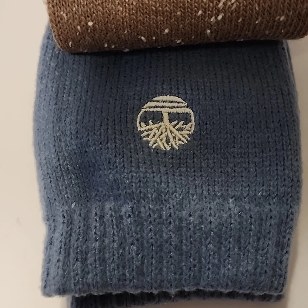 Timberland Women's Brown and Blue Boot Socks Super Soft Brand New